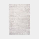 Thick and Fluffy Délice Hand-Woven Rug in Silver