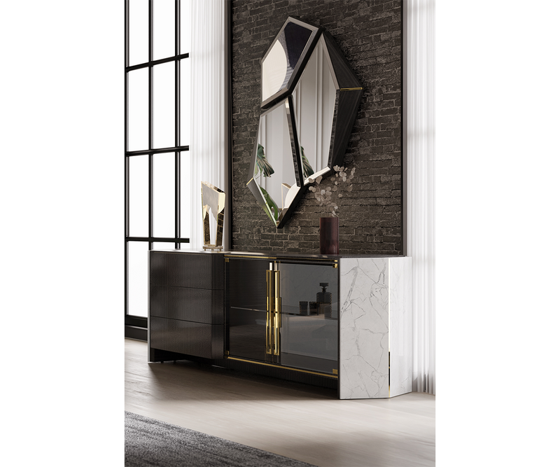 Luxurious geometric wall mirror by Luxxu, crafted from premium materials for modern spaces.