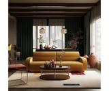 Manhattan sofa living room inspiration, showcasing mid-century modern style.