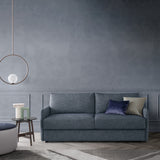 Freedom 2.0 Sofa Bed, blue grey fabric, front view