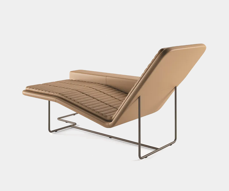 The Ditre Italia Nirvana Chaise Longue elevates a modern living room with its sleek design.