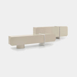 Ditre Italia Petra Sideboard, Petra sideboard in mastice gloss, front view