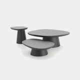 Ditre Italia Stone-in Coffee Table, three sizes in anthracite, front view