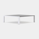 Domkapa Bondi Outdoor Coffee Table, white Texturized steel with a white top
