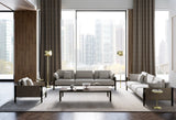 Doria Leather Clad Luxury Sofa in a room setting