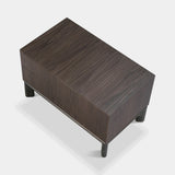 Doria Two Drawer Luxury Bedside Table, detail