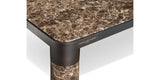 Dorsoduro Cylinder Leg Marble Luxury Coffee Table, top view