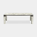 Dorsoduro Cylinder Leg Marble Luxury Dining Table in Calacatta Gold marble