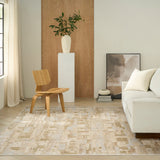 Drift Beige Grey Luxury Rug, available from Touched Interiors UK