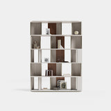 Drury Curved Leather Luxury Bookcase, alternative angle