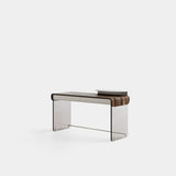 Edison Glass Base Luxury Writing Desk, alternative angle