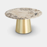 Essential Home Kayan Centre Table, Tall, D90 cm