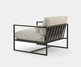 Versatile Badi Outdoor Armchair with Fabric Upholstery - Stylish Garden Seating