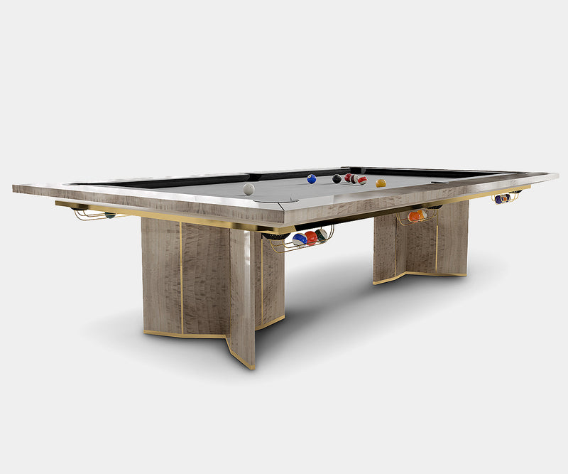 High-end marble snooker table designed for luxury entertainment spaces and stylish game rooms.