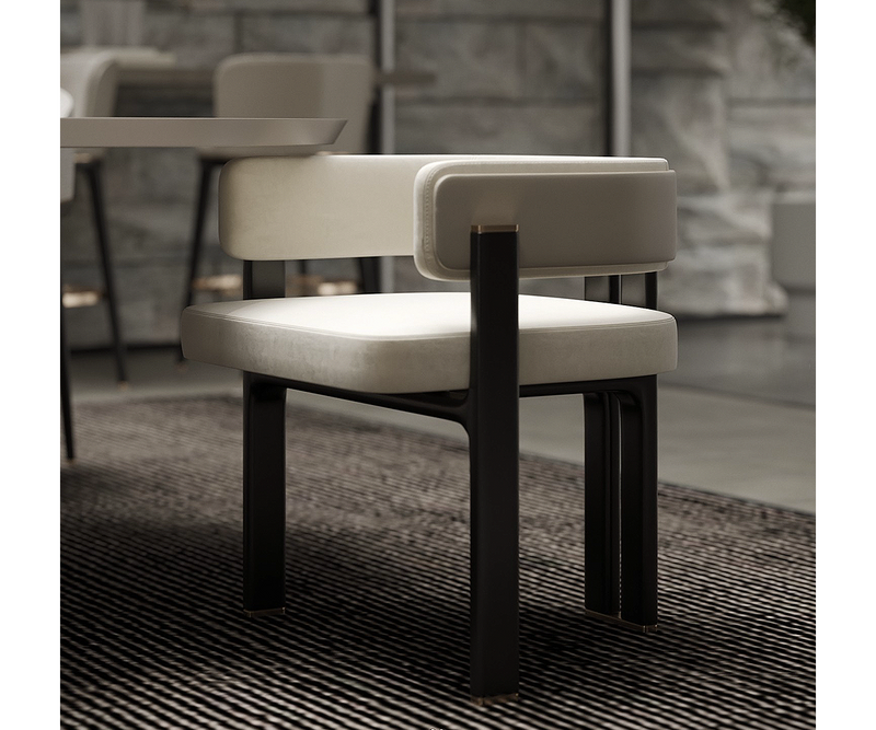 Charlemagne Luxury Dining Chair: Customisable Upholstered Seating