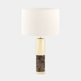Emperador Dark Polished Marble Table Lamp