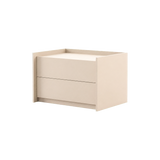 Laskasas Endy Bedside Table in Beige Grey with transparent background