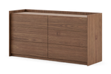 Laskasas Endy chest of drawers – 6 drawers, Walnut Veneer Matte