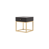 Laskasas Ester Bedside Table in Black with transparent background