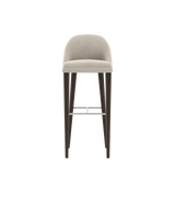 Laskasas Estoril Bar Stool in premium fabric with oak legs, 102cm bar height
