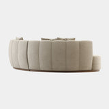 Everleigh Velvet Luxury Curvilinear Sofa