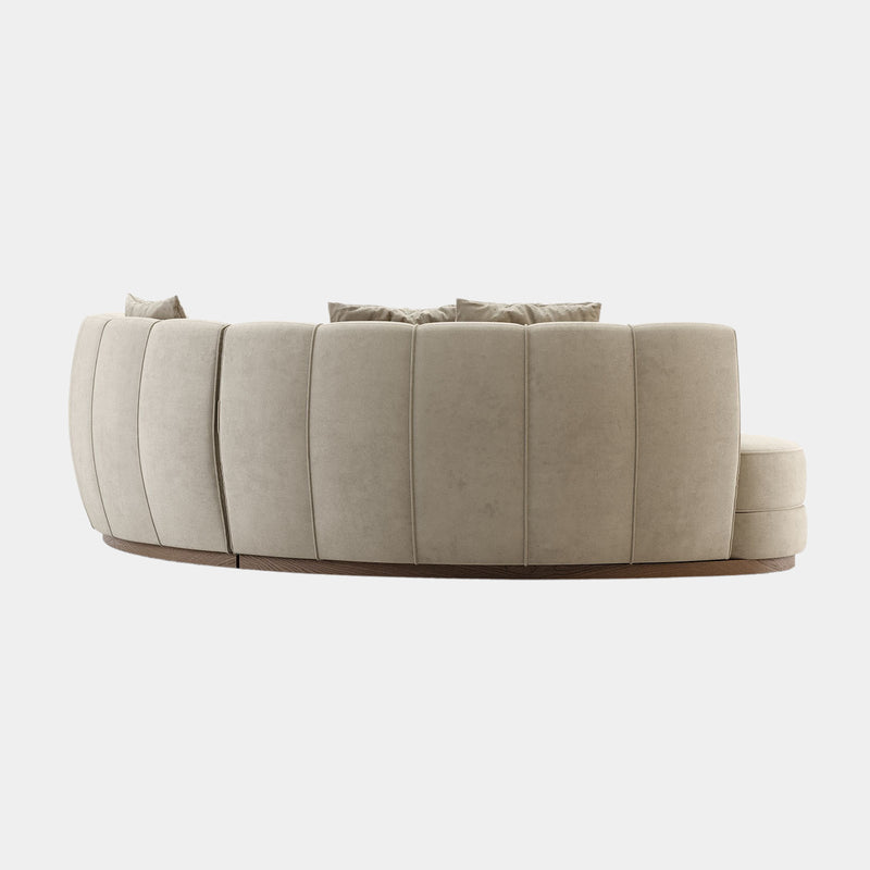 Everleigh Velvet Luxury Curvilinear Sofa