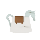 Fairytale Angus Horse, lacquered wood, leather and polished brass, available from Touched Interiors UK