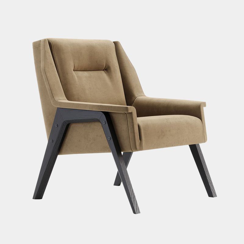 Felicity Low Velvet Upholstered Armchair