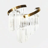 Castro Lighting Twist Wall Light in gold-plated brass with clear glass, available from Touched Interiors UK