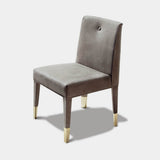 Giorgio Collection Infinity Dining Chair in grey velvet