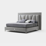 Giorgio Collection Mirage Bed in grey velvet