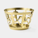 Girotondo Dancing Figure Luxury Bowl in polished brass