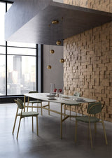 Golfo Soft Corner Luxury Dining Table in a room setting