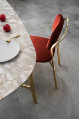 Golfo Soft Corner Luxury Dining Table in a room setting