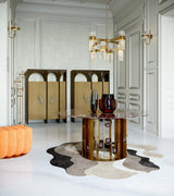 Niemeyer Bar Cabinet, styled in an entrance hall