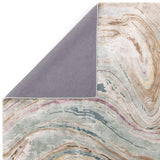 Hand-Woven Abalone Marble Viscose Rug, detail