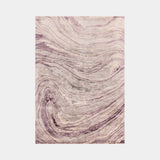 Hand-Woven Amethyst Marble Viscose Rug in Amethyst marble