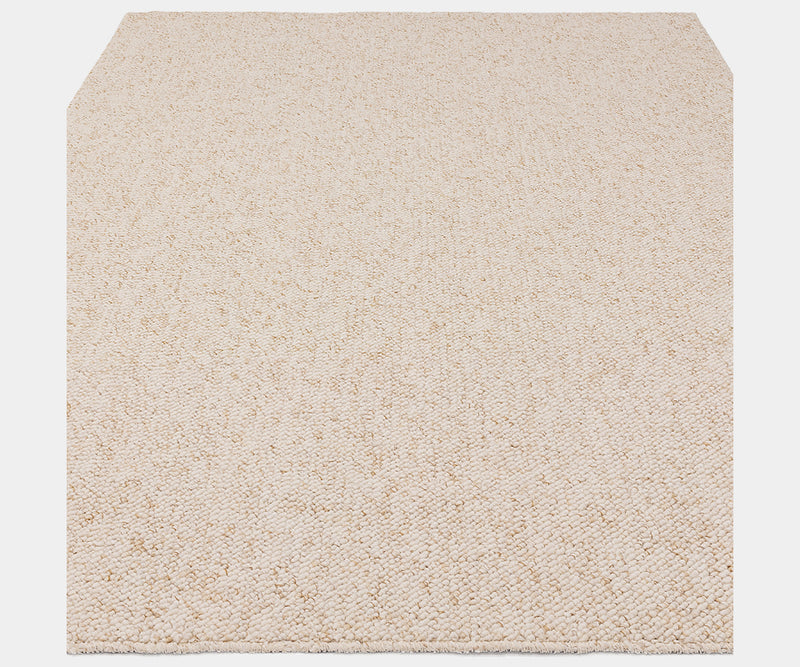 Elegant Boden Ivory Rug with intricate weave and subtle sheen, perfect for modern interiors.