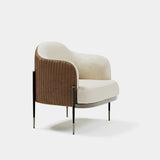Harlow Floating Frame Luxury Armchair, alternative angle