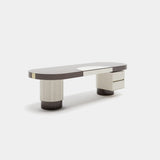Hartley Quilted Leg Luxury Desk, alternative angle