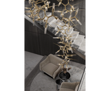 Modern Statement Chandelier in Gold - The Apex Chandelier