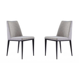Medici Dining Chair - Set of 2 - Cool Grey