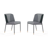 Victor Dining Chair - Houndstooth - Set of 2