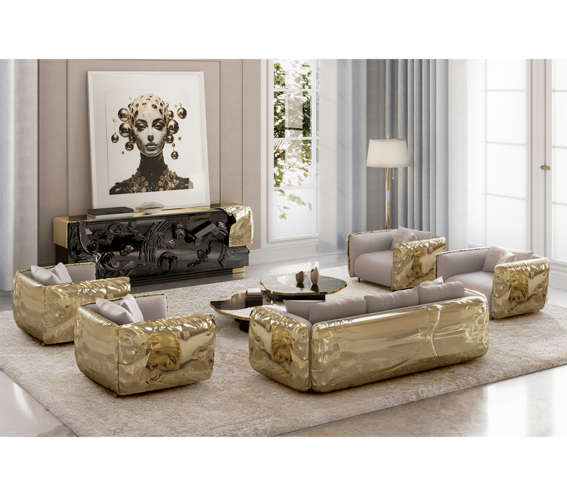 Curved comfort meets Wabi-Sabi aesthetics with the Imperfectio Sofa. This luxury piece by Boca Do Lobo is a celebration of imperfection.