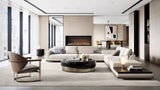 Iris Two Tone Luxury Coffee Table styled in a luxury interior