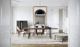 Italian Rocco Cabinet with Metal Detailing styled in a luxury interior