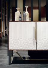 Italian Rocco Sideboard with Metal Detailing styled in a luxury interior