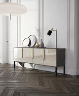 Italian Rocco Sideboard with Metal Detailing styled in a luxury interior