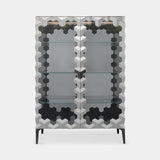 Triny Display Cabinet, shown in grey lacquer