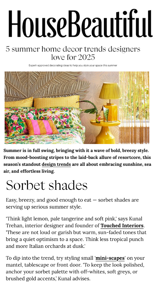 5 Summer Decor Trends Designers Love for 2025